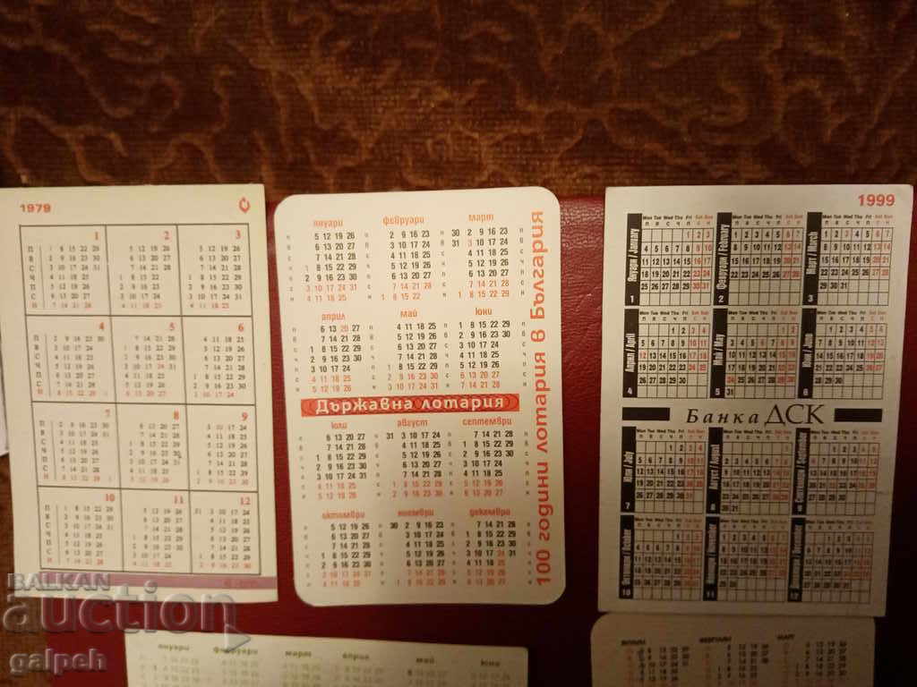 Календарчета - 5 бр. - 2,50 лв. с цена 2.50 лв. | € 1.28 Календарчета - 5 бр. - 2,50 лв. с цена 2.50 лв. | € 1.28