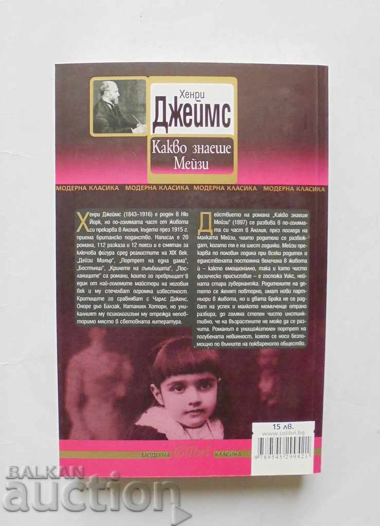 What Did Maisie Know - Henry James 2011 with price 13.00 BGN | € 6.65 What Did Maisie Know - Henry James 2011 with price 13.00 BGN | € 6.65