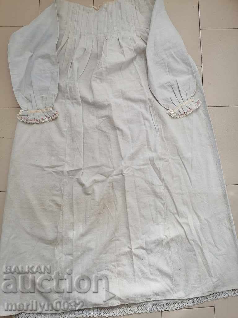 Женска риза ръчна бродерия  кенар дантела чеиз носия сукман - 5