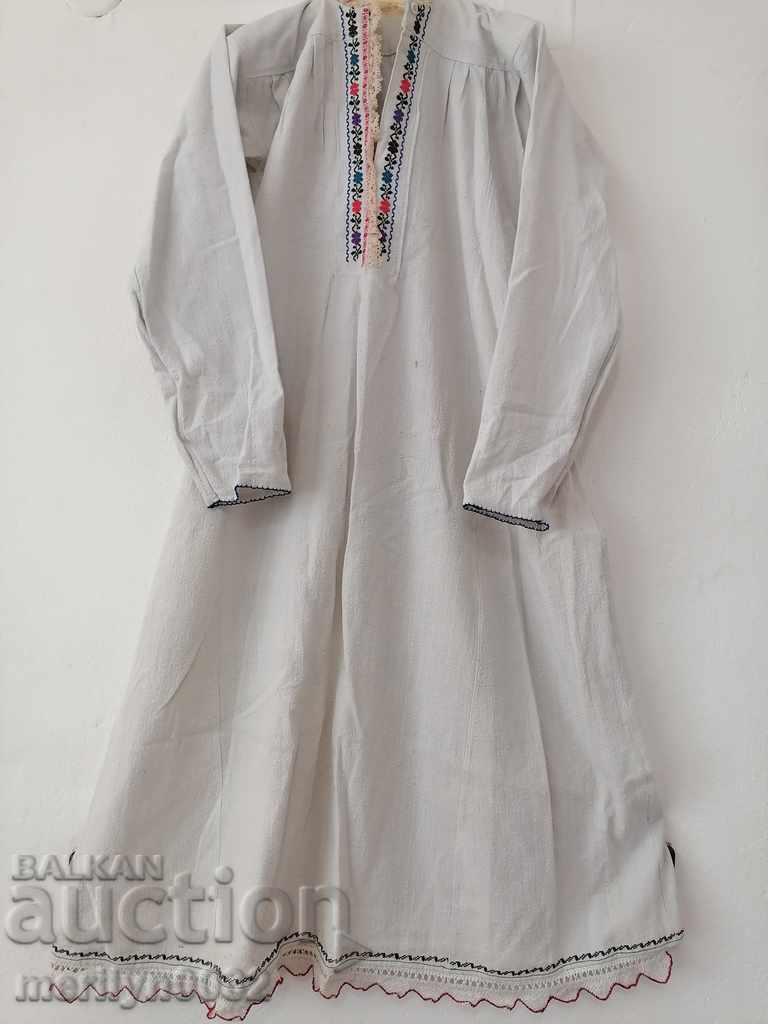 Женска риза ръчна бродерия  кенар дантела чеиз носия сукман