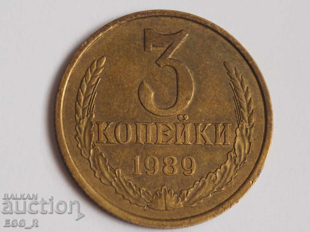 Русия копейки 3 копейка  1989  СССР