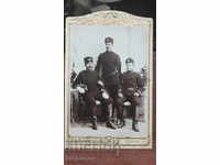 Old Photo Hard Cardboard Officer Soldier Photography