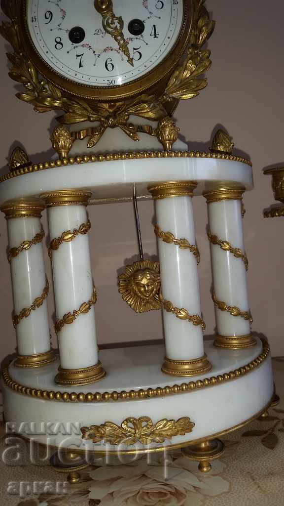 Auction  French fireplace clock - the end of the XIX century