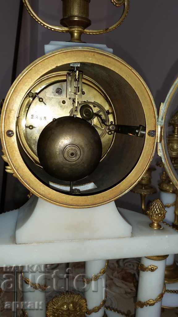 Delivery of French fireplace clock - the end of the XIX century