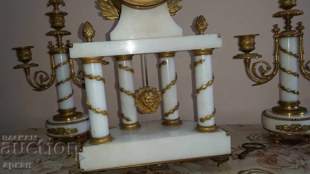 French fireplace clock - the end of the XIX century - 5