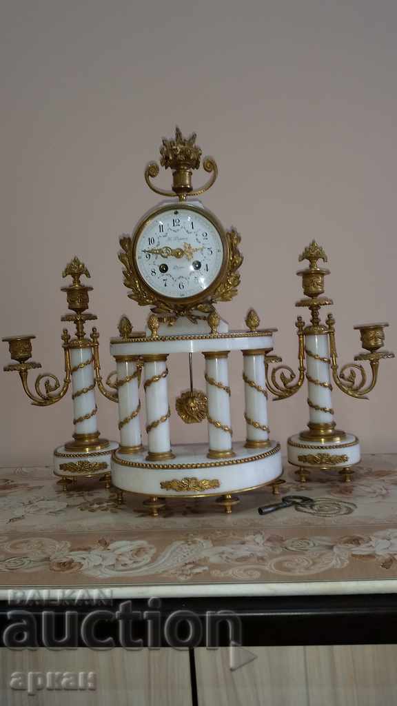 French fireplace clock - the end of the XIX century - 6