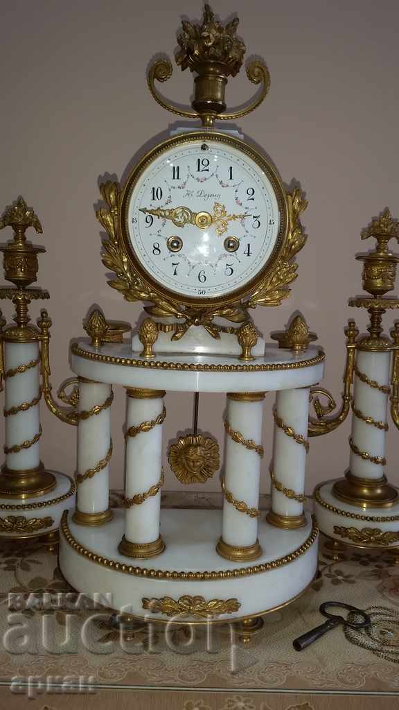 French fireplace clock - the end of the XIX century