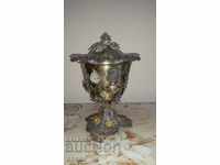 сребърна купа с филигран изработка ,печати Османска империя