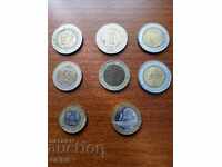 Monede bimetalice din diferite țări