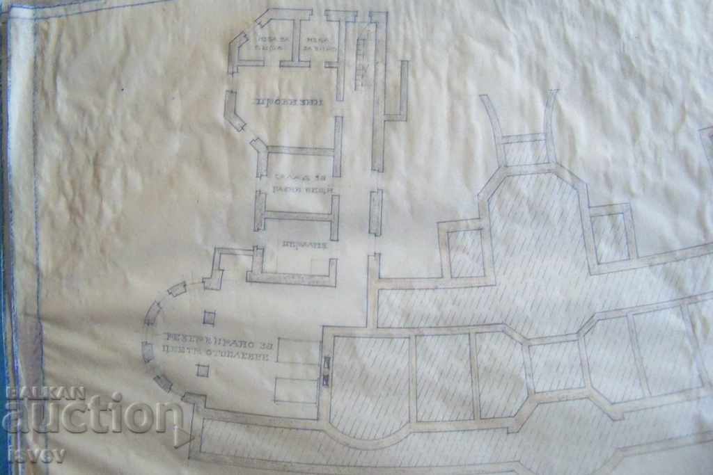 Beautiful old architectural drawing from before 1944. №6 - 6