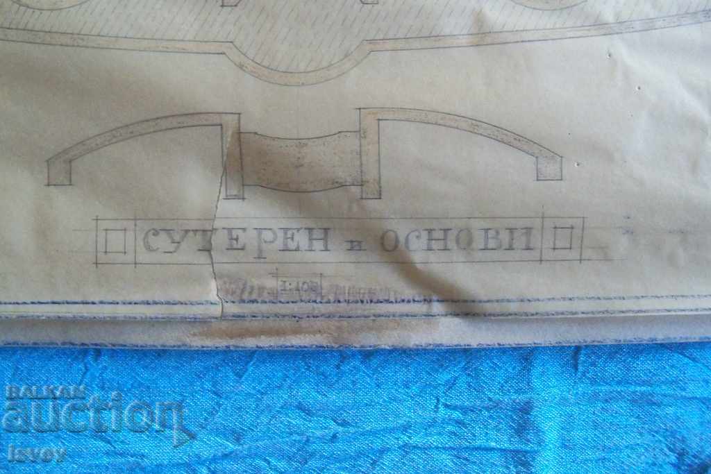 Beautiful old architectural drawing from before 1944. №6 - 7
