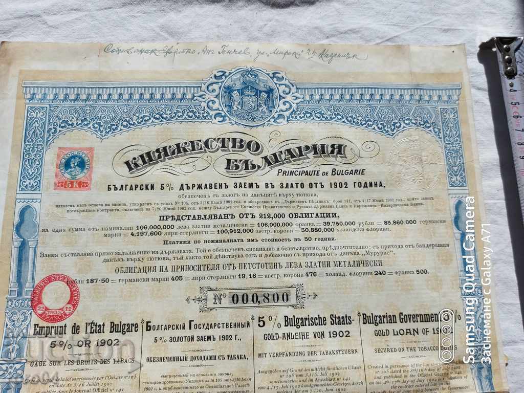 Auction BOND - PRINCIPALITY OF BULGARIA Auction BOND - PRINCIPALITY OF BULGARIA