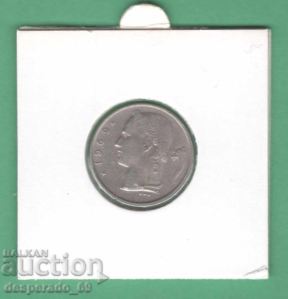 (¯` '• .¸ 1 franc 1969 BELGIUM ¸. •' ´¯) with price 1.00 BGN | € 0.51