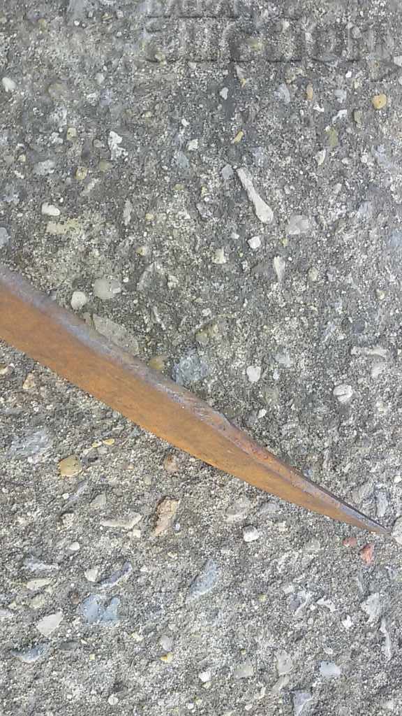 Delivery of old hand-forged knife blank Delivery of old hand-forged knife blank