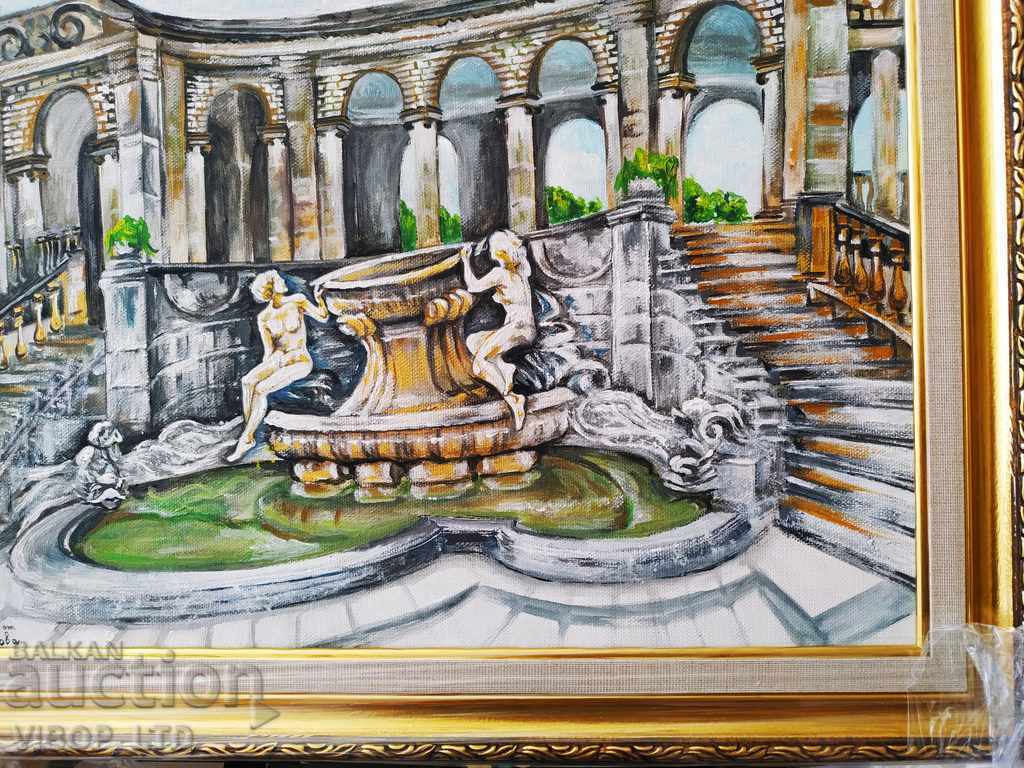 Unique! Large original painting with frame GREEK AMPHITHEATRE with price € 345.00 | 674.76 BGN