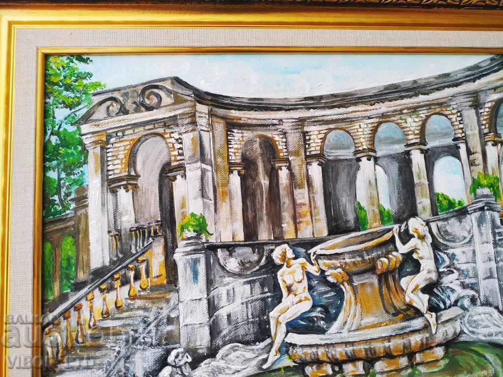 GREEK AMPHITHEATER, painting UNIQUE 54.5/41.5 oil frame - 7 GREEK AMPHITHEATER, painting UNIQUE 54.5/41.5 oil frame - 7