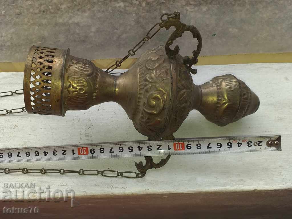 LARGE BRONZE LAMP - 7 LARGE BRONZE LAMP - 7