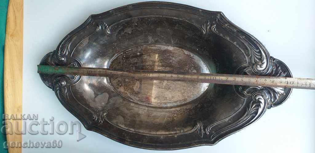 Tavă placată cu argint WMF de peste 100 de ani și spatulă WMF - 5