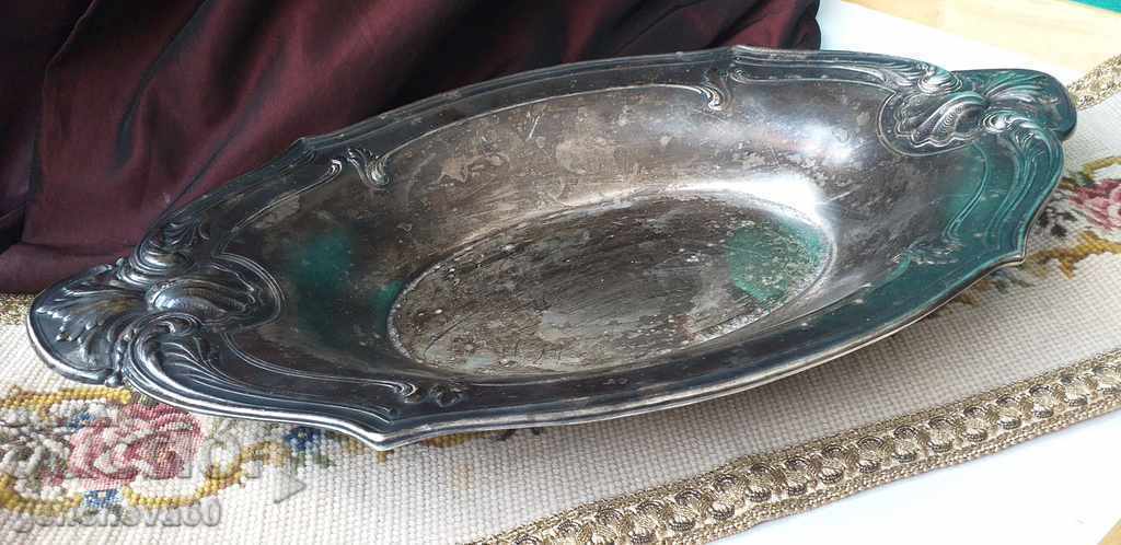 Tavă placată cu argint WMF de peste 100 de ani și spatulă WMF - 7