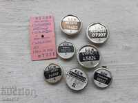 LOT BDZ SEALS AND OLD TICKET