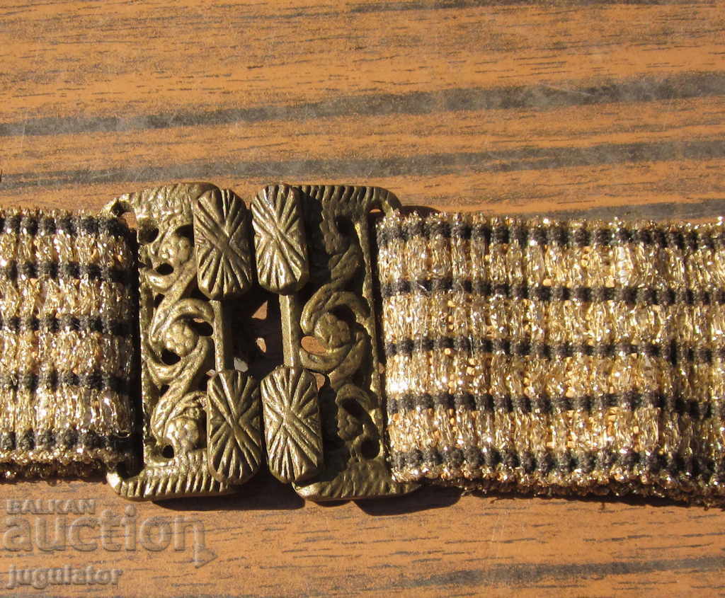 Auction old Bulgarian Revival folklore belt with buckle buckle Auction old Bulgarian Revival folklore belt with buckle buckle
