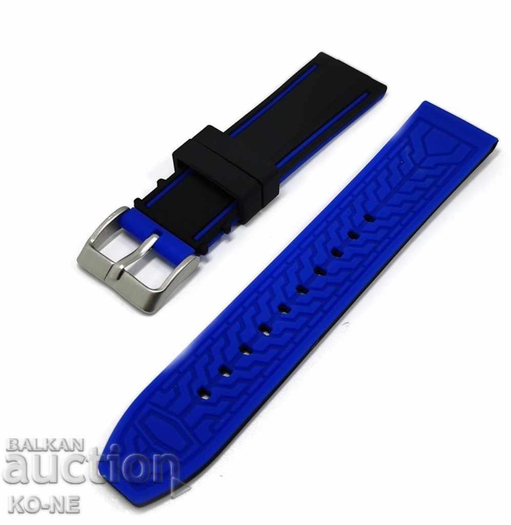 Silicone strap 22 and 24 mm with price 20.00 BGN | € 10.23 Silicone strap 22 and 24 mm with price 20.00 BGN | € 10.23