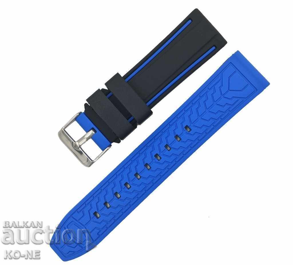 Silicone strap 22 and 24 mm