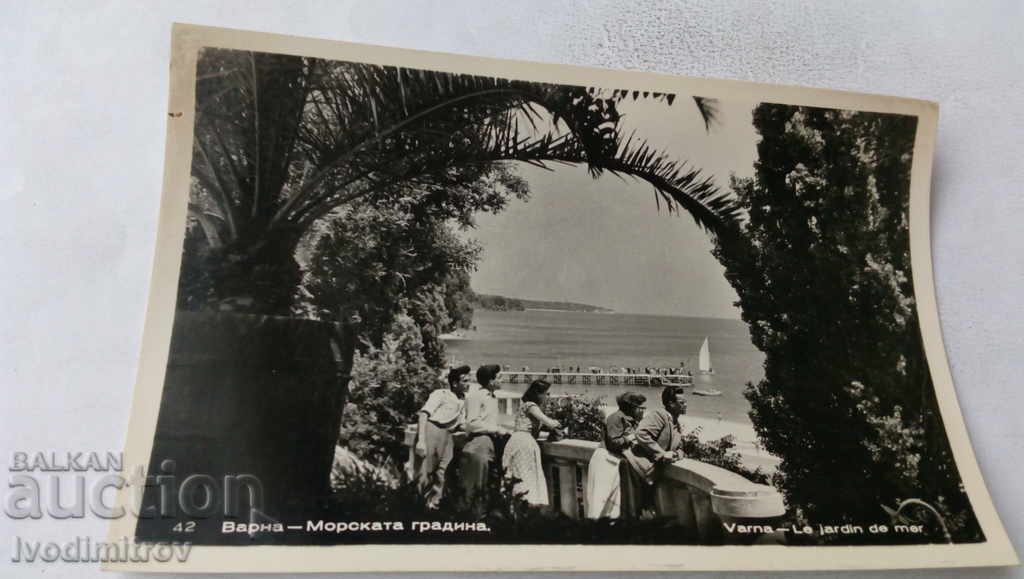 Postcard Varna Sea Garden