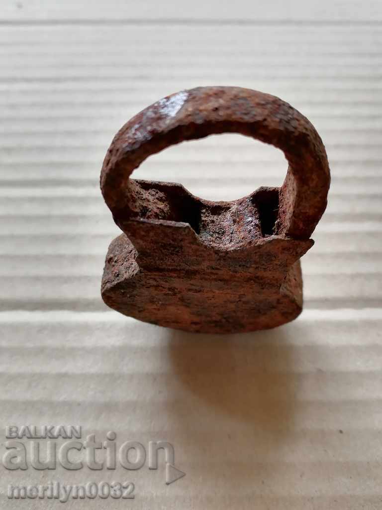 Old padlock from the beginning of the 19th century, suitcase, padlock, latch - 7 Old padlock from the beginning of the 19th century, suitcase, padlock, latch - 7