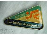 Old badge ski sport XVII Winter Balkan Bansko