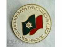 Badge VII National Tourist Fair Ledenika 1987