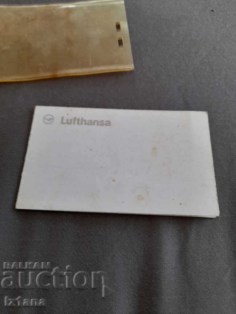 Old business card Lufthansa with price 10.00 BGN | € 5.11 Old business card Lufthansa with price 10.00 BGN | € 5.11