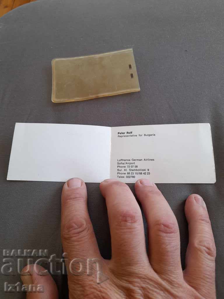 Auction Old business card Lufthansa Auction Old business card Lufthansa