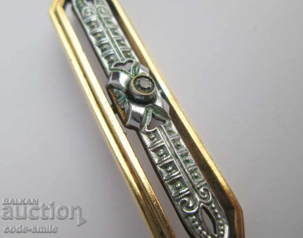 Auction Beautiful stylish old antique women's brooch Art Deco Auction Beautiful stylish old antique women's brooch Art Deco