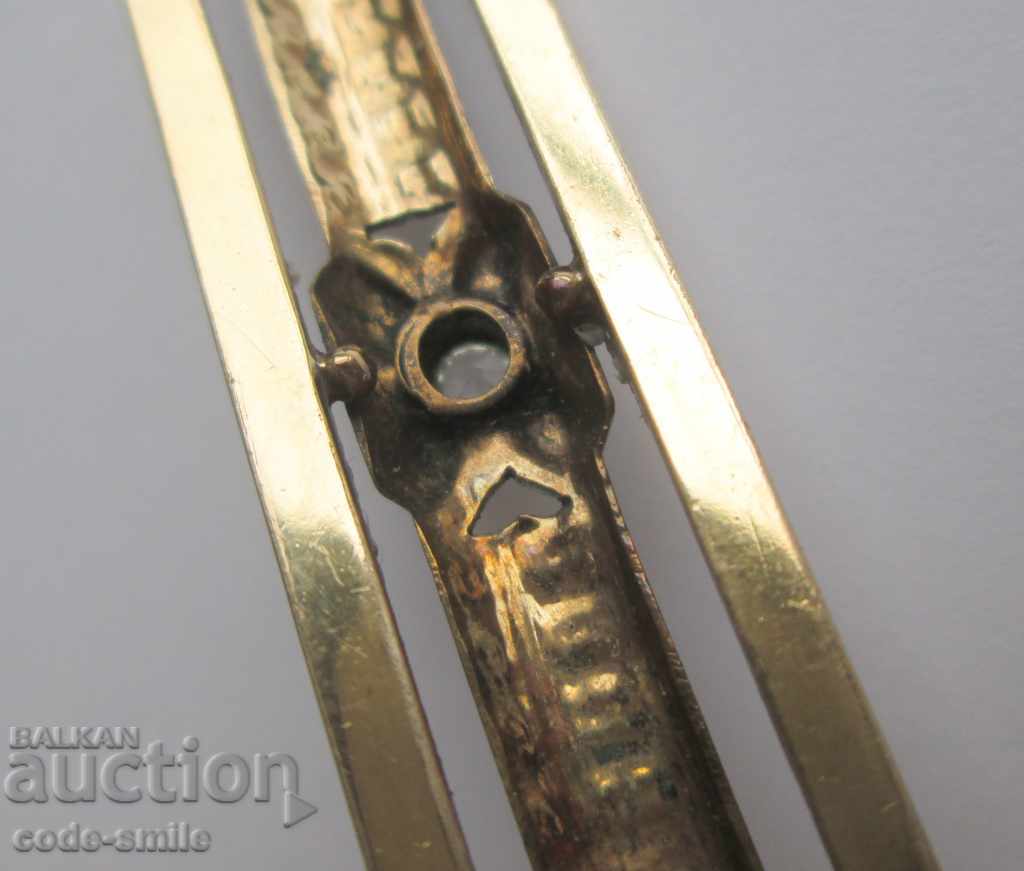 Beautiful stylish old antique women's brooch Art Deco - 5 Beautiful stylish old antique women's brooch Art Deco - 5