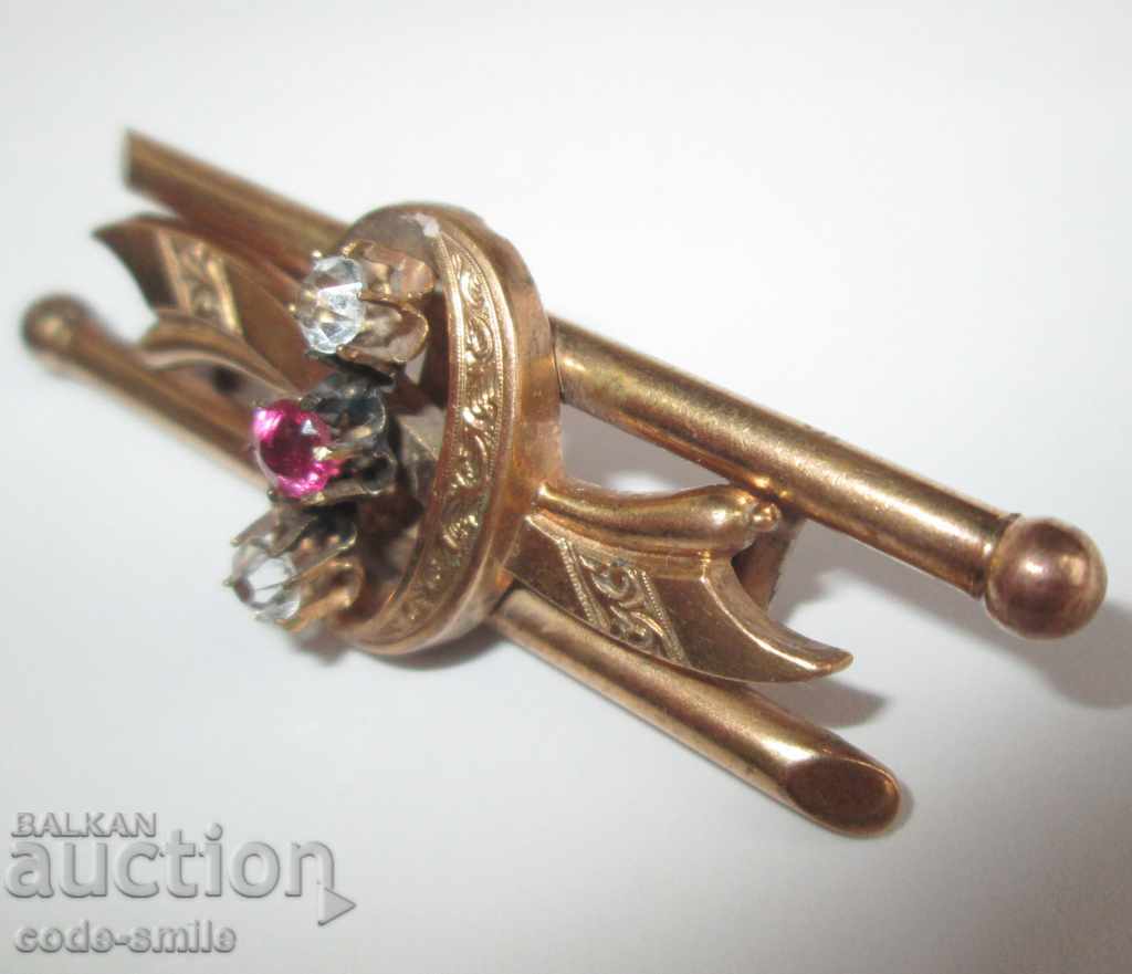 Beautiful old antique Victorian women's brooch 19th century - 6 Beautiful old antique Victorian women's brooch 19th century - 6