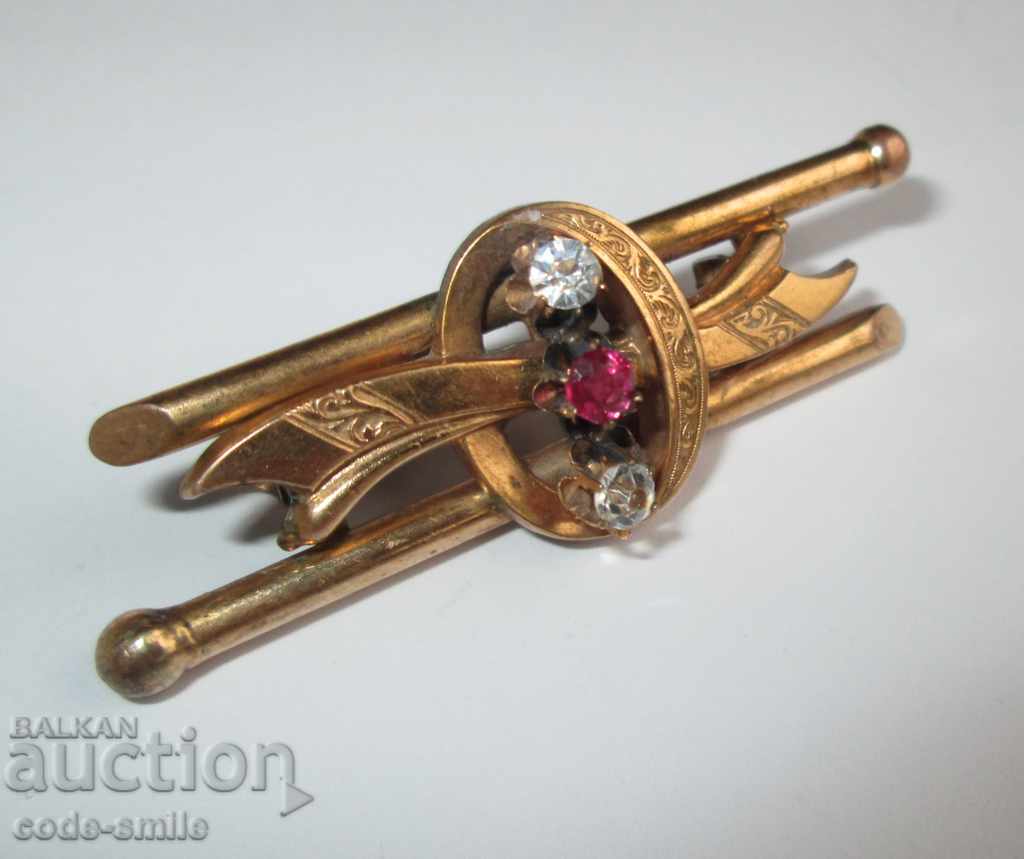 Beautiful old antique Victorian women's brooch 19th century