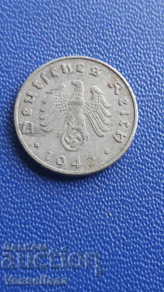 5 reichspfennig 1942 F