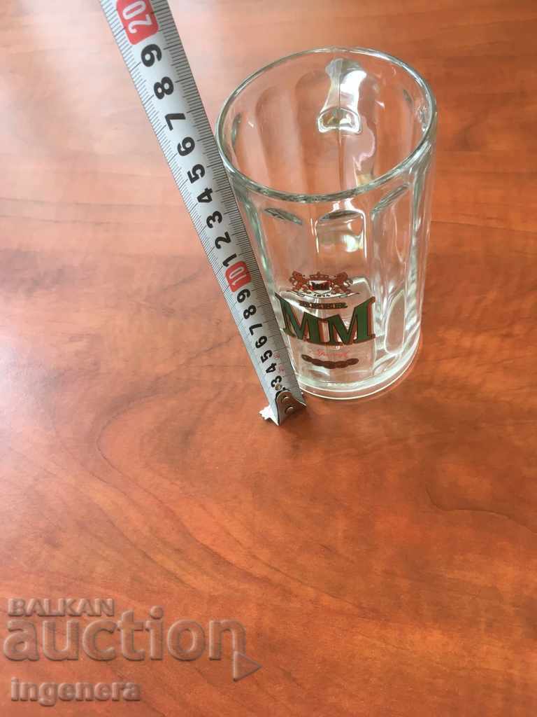 Auction MUG A BEER GLASS ADVERTISING GLASS-400 ML Auction MUG A BEER GLASS ADVERTISING GLASS-400 ML