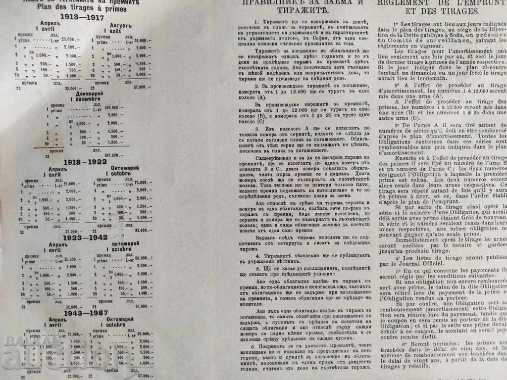 1912 ОБЛИГАЦИЯ ЧЕРВЕН КРЪСТ ВОЙНА ЦАРСТВО БЪЛГАРИЯ - 6