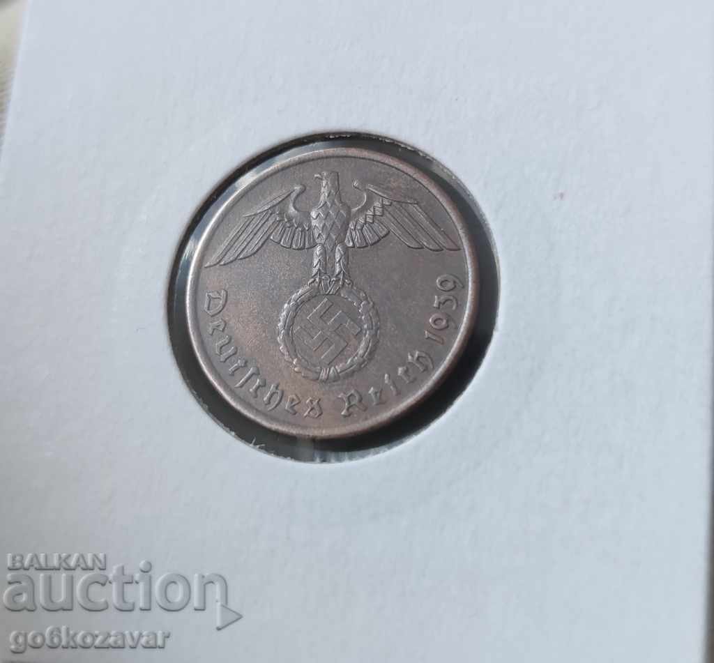 Germany Third Reich 2 Pfennig 1939 with price 7.20 BGN | € 3.68