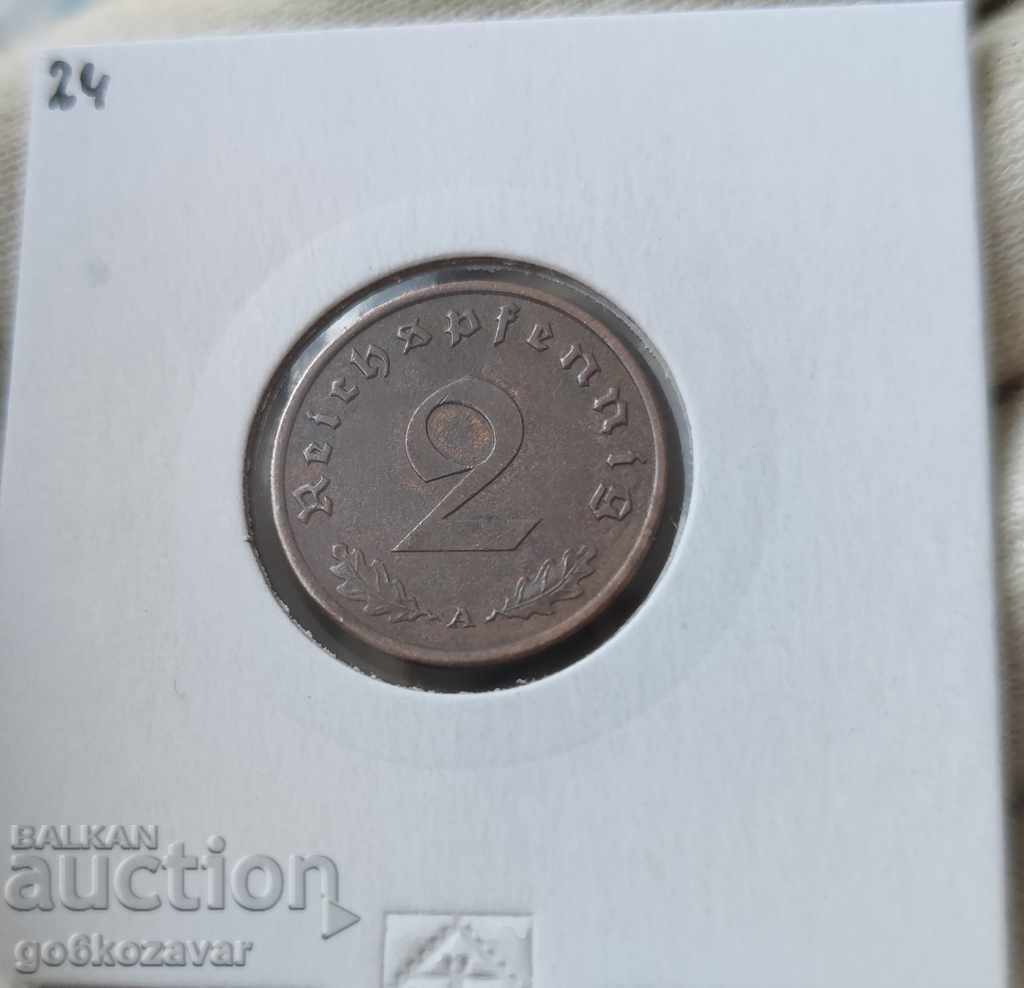 Auction  Germany Third Reich 2 Pfennig 1939