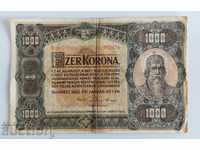 1920 1000 KORONA BANKNOTE HUNGARY