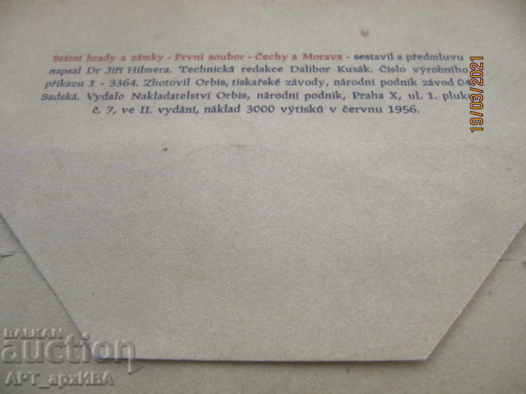 Castles and castles in the Czech Republic ... Statni hrady a zamky, "Orbis". - 5 Castles and castles in the Czech Republic ... Statni hrady a zamky, "Orbis". - 5