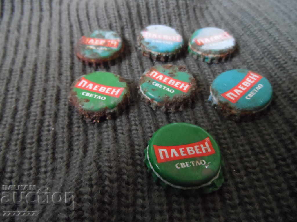 Auction 7 pcs. beer caps Auction 7 pcs. beer caps