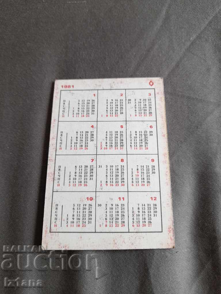 SBA Calendar 1981 with price 2.00 BGN | € 1.02 SBA Calendar 1981 with price 2.00 BGN | € 1.02