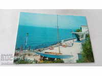 Пощенска картичка Поморие Морската спортна база 1976