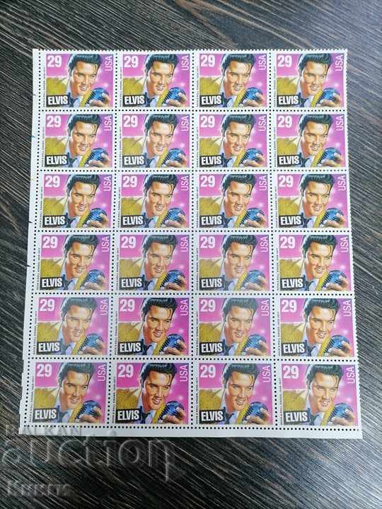 Πολλά από 24 μάρκες γραμματοσήμων - Elvis Presley 1993 από τις ΗΠΑ