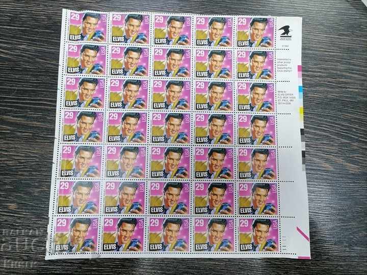 Lot of 35 postage stamps brand - Elvis Presley 1993 from the USA