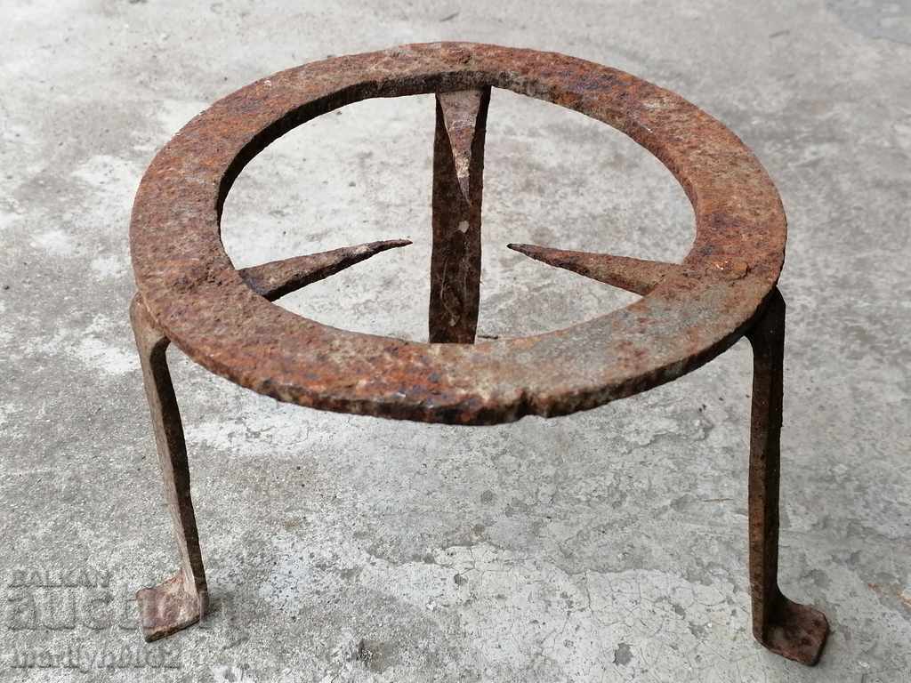 Antique wrought iron stove, hearth, grill, wrought iron fire pit Antique wrought iron stove, hearth, grill, wrought iron fire pit